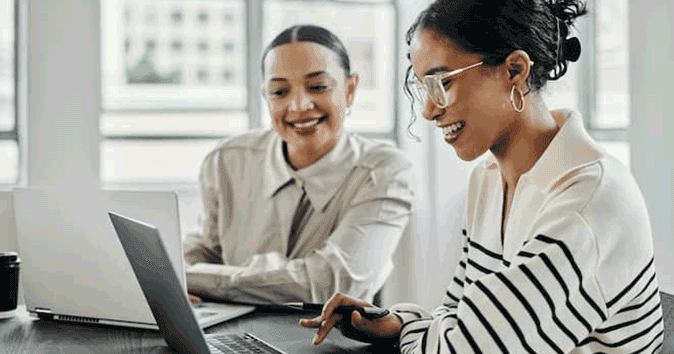 The mentor and mentee discuss personal and professional issues