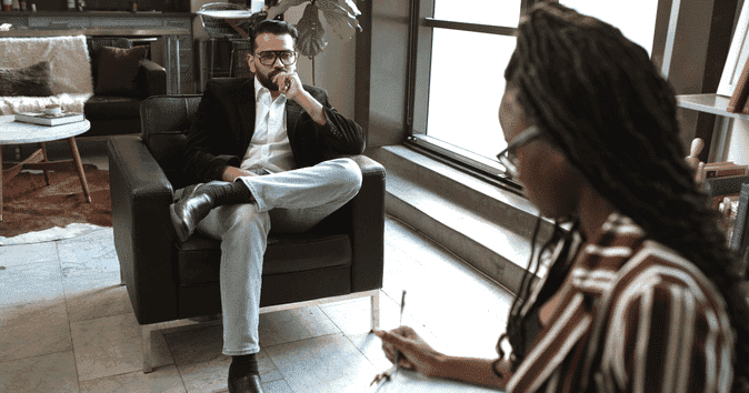 human resources leader encouraging upward feedback