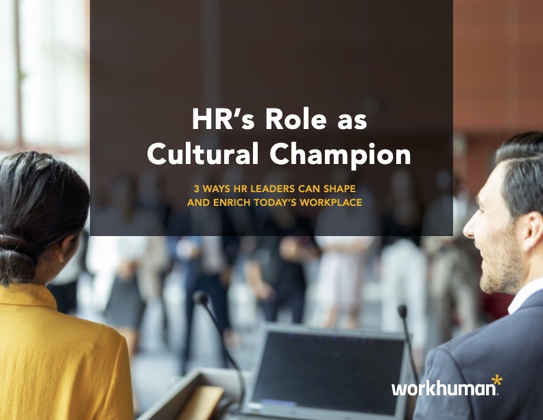 title card for "HR's Role as Cultural Champion" report
