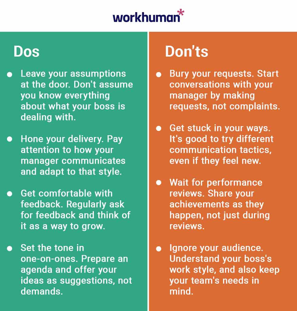 dos and don'ts of managing up