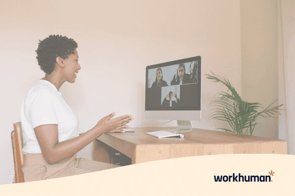 manager showing how to engage remote employees over zoom