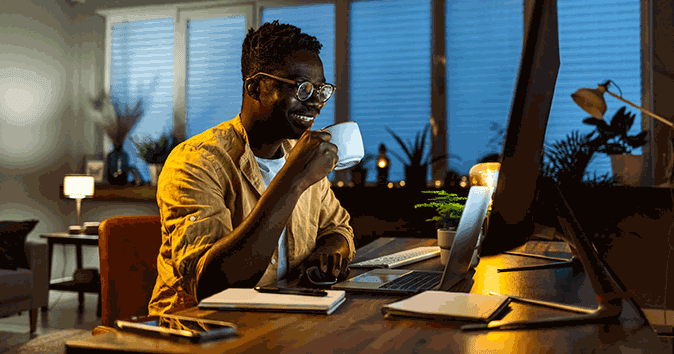 remote employees discussing the company’s values