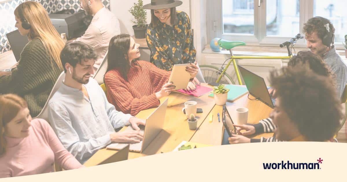 team members in an innovative culture