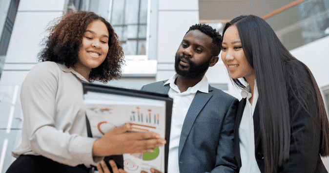 manager receiving feedback