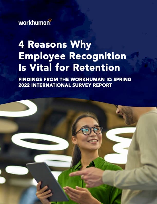Cover image for the report, "4 Reasons Why Employee Recognition is Vital"