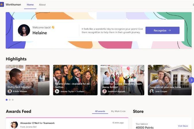 Teams offers a vibrant community experience