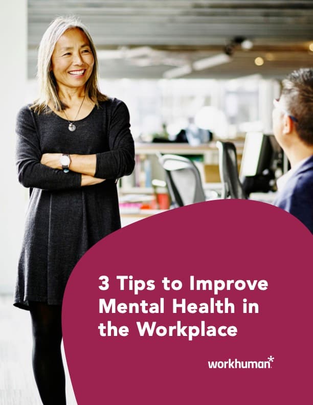 cover image for the "3 Tips to Improve Mental Health in the Workplace" report