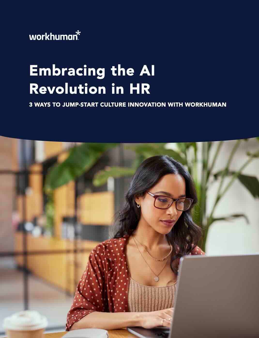 Cover image for, "Embracing the AI Revolution in HR" report