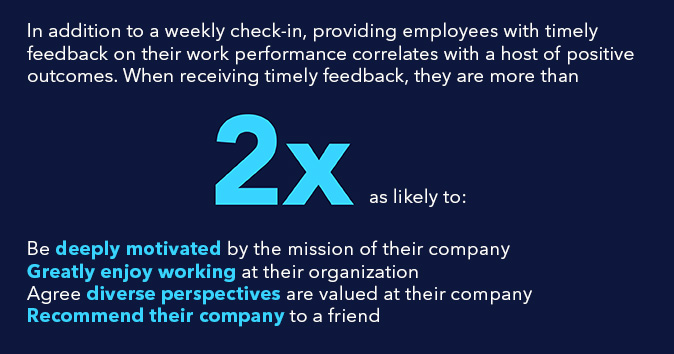Infographic on feedback improving workplace motivation and diversity appreciation.