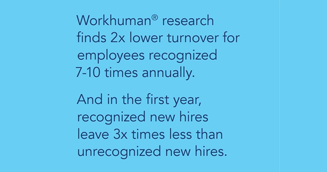 employee recognition is a good way to reduce turnover and improve employee retention.