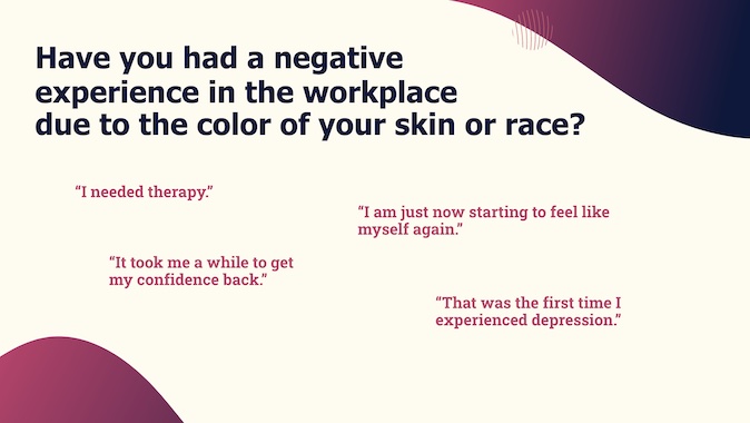 First hand experiences from participants in the Black Men in Tech Report