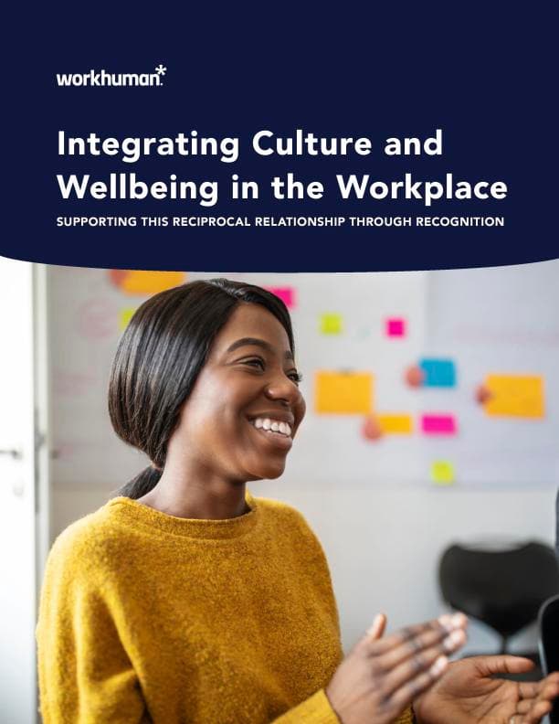 Cover image for report, "Integrating Culture and Wellbeing in the Workplace"