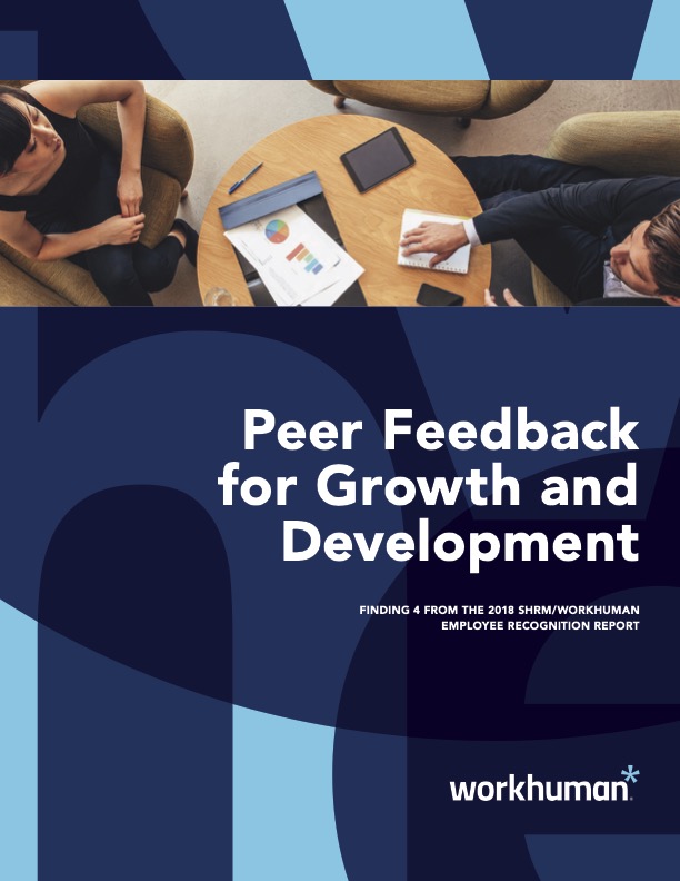 cover image for the report, "Peer Feedback for Growth and Development"
