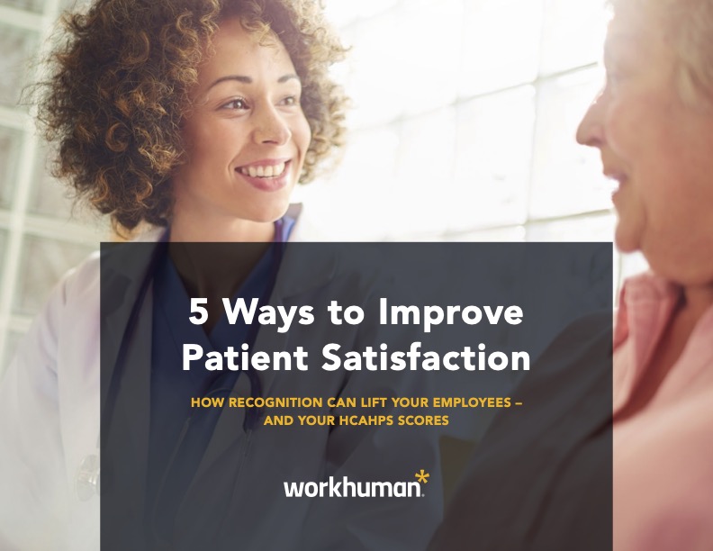 Cover image for the report, "5 Ways to Improve Patient Satisfaction"