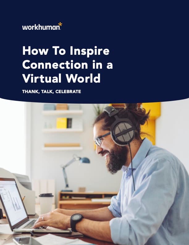 cover for the report, "How to Inspire Connection in a Virtual World"