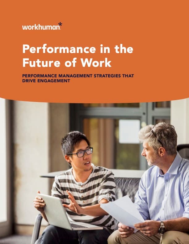cover image for the report, "Performance in the Future of Work"