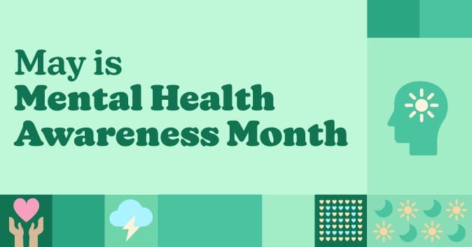 Variations of green colored blocks with icons.