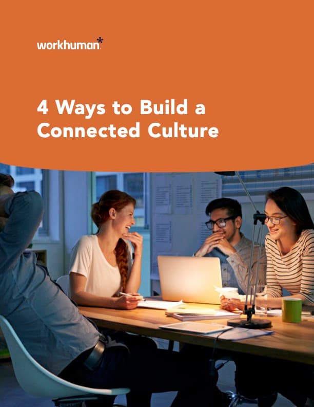 Cover page of the report "4 Ways to Build a Connected Culture"