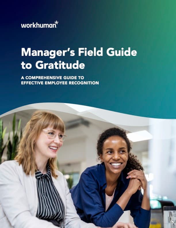 cover image for the report, "The Manager's Field Guide to Gratitude"