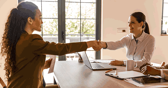 employee completing new hire onboarding